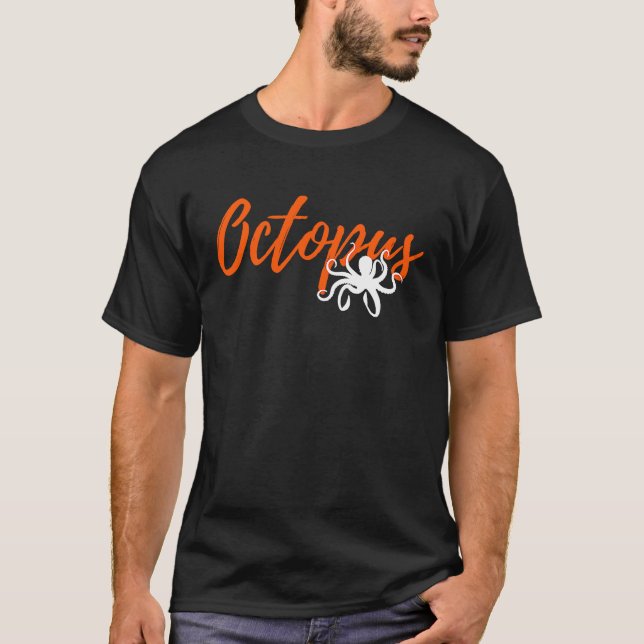 Fantastisk Octopus Graphic T Shirt (Framsida)