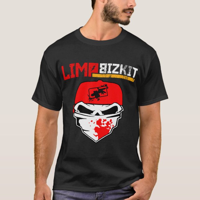 Fantastisk of Limp Bizkit är en amerikansk Rap Ste T Shirt (Framsida)