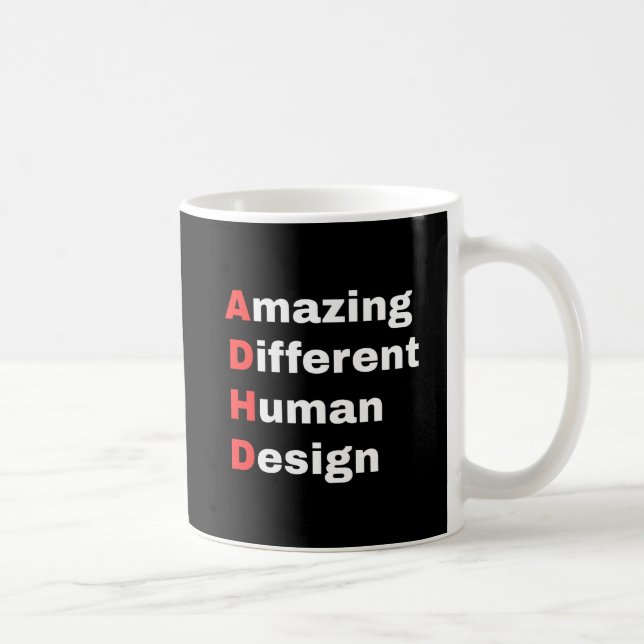 Fantastisk Olika Människodesign - ADHD Stolthet Kaffemugg (Höger)