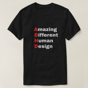 Fantastisk Olika Mänsklig Design - ADHD Stolthet T Shirt