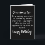 FANTASTISK ÖNSKEMÅL FOR *GRANDMOTHER S* BIRTHDAY KORT<br><div class="desc">LÅT ***DIN GRANDMODER** VET (SOM DU TROLIGEN ALLTID GÖR) HUR MYCKET HAN ELLER HON ELAK TILL DIG PÅ "HANS ELLER HENNES BIRTHDAY" I ÅR! OCH,  TACK SÅ MYCKET FÖR ATT STOPPA MED ETT AV MINA ÅTTA LAGER!!!!!!</div>