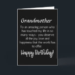 FANTASTISK ÖNSKEMÅL FOR *GRANDMOTHER S* BIRTHDAY KORT<br><div class="desc">LÅT ***DIN GRANDMODER** VET (SOM DU TROLIGEN ALLTID GÖR) HUR MYCKET HAN ELLER HON ELAK TILL DIG PÅ "HANS ELLER HENNES BIRTHDAY" I ÅR! OCH,  TACK SÅ MYCKET FÖR ATT STOPPA MED ETT AV MINA ÅTTA LAGER!!!!!!</div>