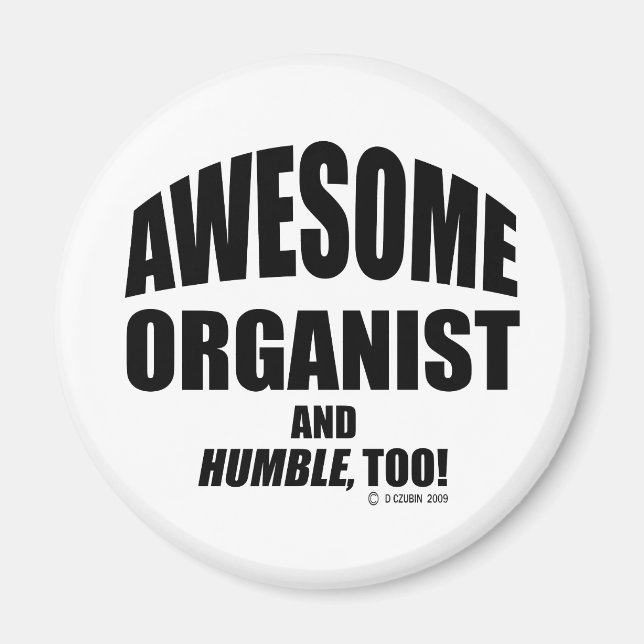 Fantastisk Organist Magnet (Framsidan)