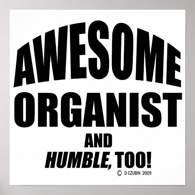 Fantastisk Organist Poster (Framsidan)