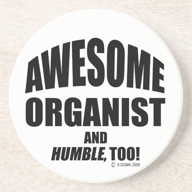 Fantastisk Organist Underlägg Sandsten (Framsidan)