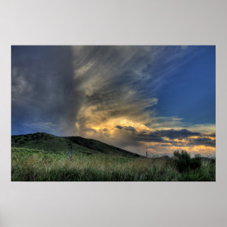 Fantastisk över Colorado Foothills Art Poster