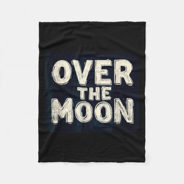 Fantastisk Over The Moon Statement Kostym Fleecefilt (Framsidan)