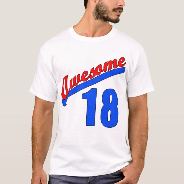 Fantastisk på 18 år gammal 18th födelsedag tee (Framsida)