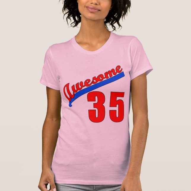 Fantastisk på 35 gammala år tröja (Framsida)