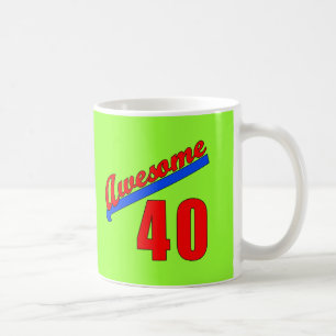 Fantastisk på 40 år gammal 40th födelsedag kaffemugg