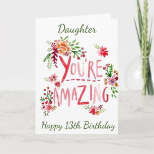 FANTASTISK PÅ DITT **13th** BIRTHDAG Kort
