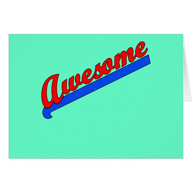 Fantastisk på någon ålder! Skräddarsy detta Hälsningskort (Framsidan Horizontal)