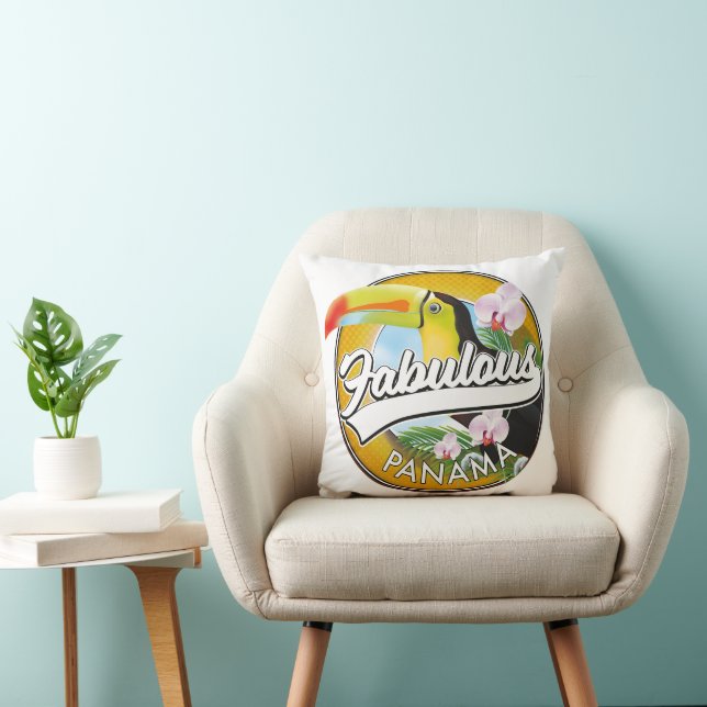 Fantastisk Panama retro logotyp Kudde (Stol)