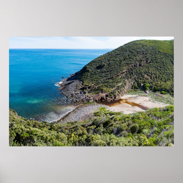 Fantastisk panorama vid kusten poster (Framsidan)