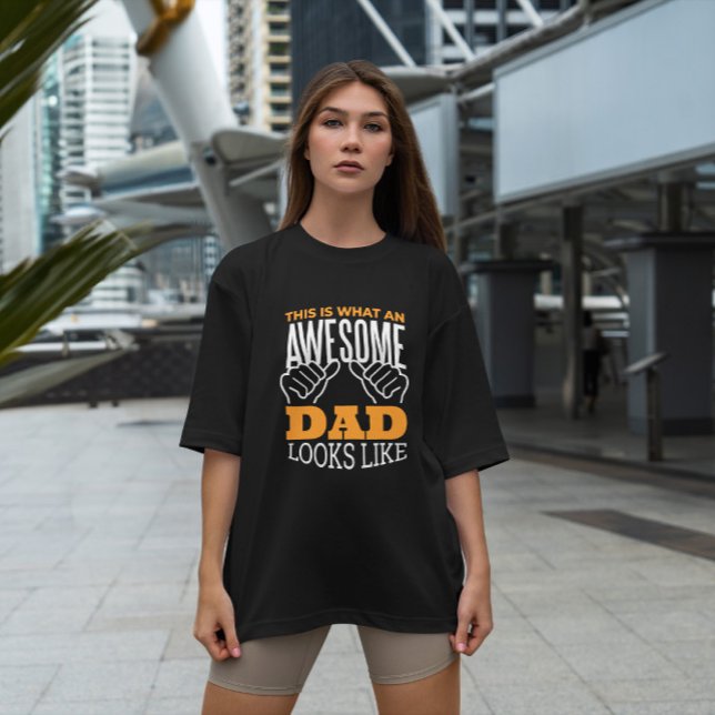 Fantastisk Pappa-citat T Shirt Design (Skapare uppladdad)