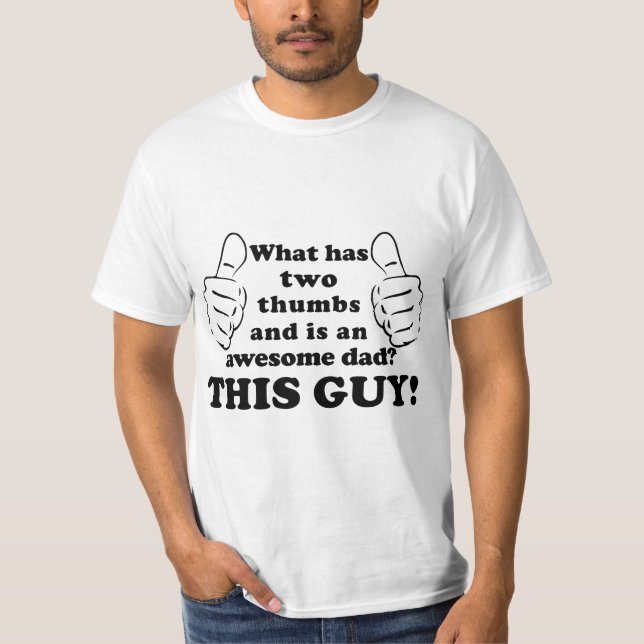 Fantastisk pappa med tummen t shirt (Framsida)