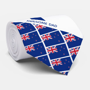 Fantastisk Pappa NEW ZEALAND FLAGGA Monogram Slips
