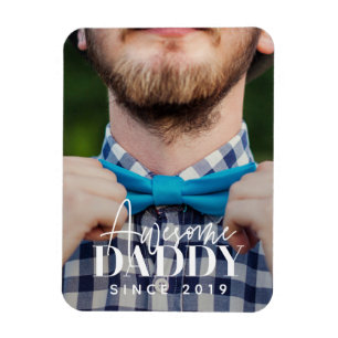 Fantastisk Pappa Sedan 20XX Enkel Elegant Foto Magnet