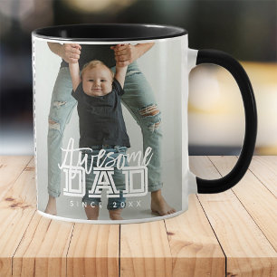 Fantastisk Pappa Sedan 20XX Enkel Modernt Foto Mugg