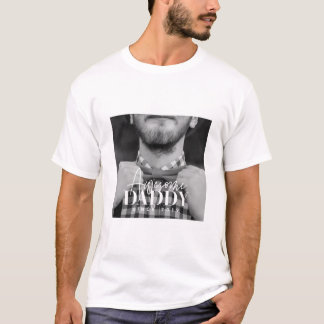 Fantastisk pappa sedan 20XX Foto med enkel Elegant T Shirt