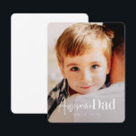 Fantastisk Pappa sedan 20XX Modern Simple Elegant  Anteckningskort<br><div class="desc">Den här enkla och moderna designen består av serif och kursiv typografi och lägger till ett foto av anpassningsbarna</div>