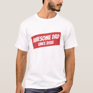 Fantastisk Pappa sedan 20XX Modern Simple T Shirt