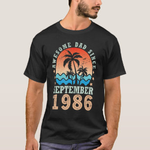 Fantastisk Pappa sedan september 1986 Grattis på f T Shirt