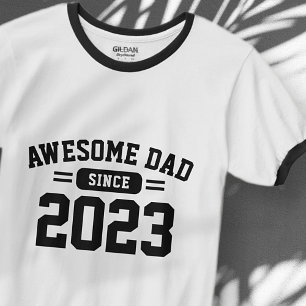 Fantastisk pappa sedan XX sportig modern fars dag T Shirt