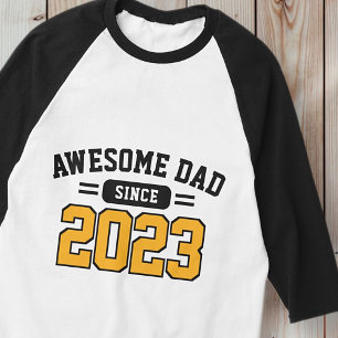 Fantastisk pappa sedan XX sportig modern fars dag T Shirt