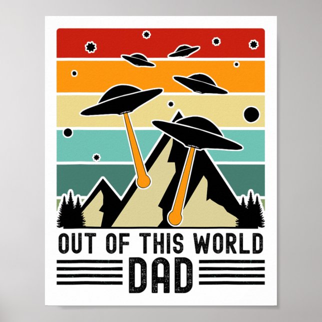 Fantastisk pappa, utomjordisk fars dag  poster (Framsidan)