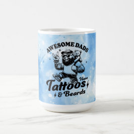 Fantastisk Pappor har Tattoos & Beards Kaffemugg