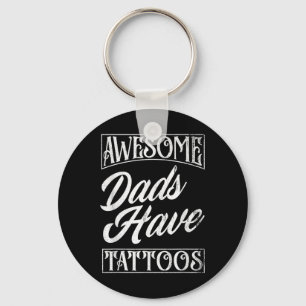 Fantastisk Pappor har Tattoos Tattooed Pappa Funny Nyckelring