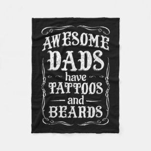 Fantastisk Pappor har tatueringar och bodar Shirt Fleecefilt
