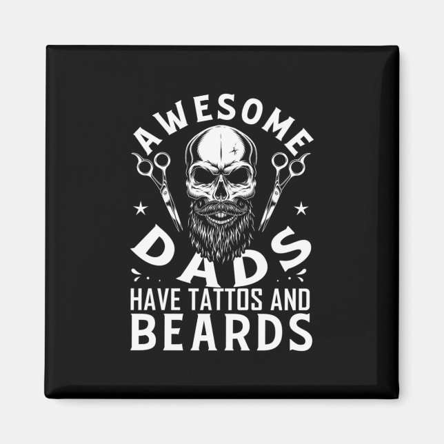 Fantastisk Pappor har tatueringar och boskapsuppfö Magnet (Framsidan)