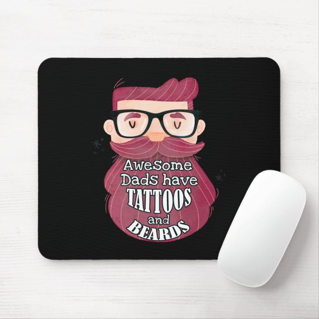 Fantastisk Pappor har tatueringar och boskapsuppfö Musmatta (Med mus)