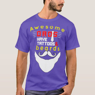 Fantastisk Pappor har tatueringar och fåglar3 T Shirt