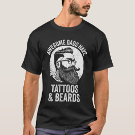 Fantastisk Pappor har tatueringar och fåglar T Shirt