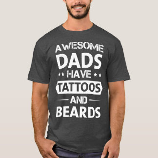 Fantastisk Pappor har tatueringar och fåglar T Shirt