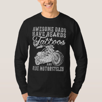 Fantastisk Pappor har terrängmotorcyklar i T Shirt