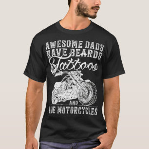 Fantastisk Pappor har terrängmotorcyklar i T Shirt