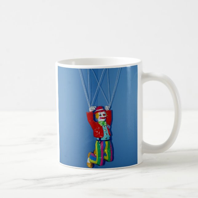 Fantastisk Parachuting Clown Kaffemugg (Höger)
