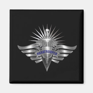 Fantastisk Paratrooper Anpassningsbar Designad Vin Magnet