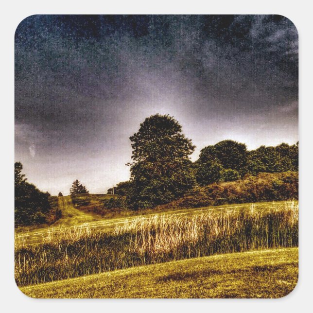 Fantastisk Park Fyrkantigt Klistermärke (Framsida)