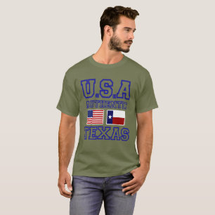 Fantastisk Patriotic AuthOfficiel Texas Tee Shirt