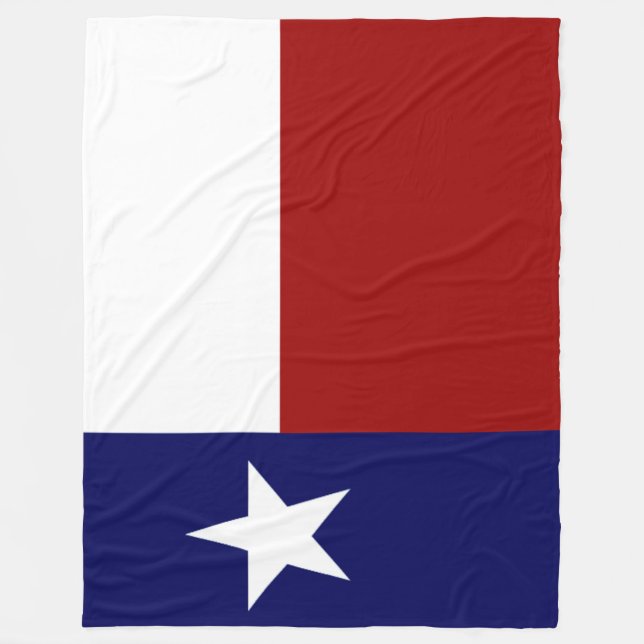 Fantastisk Patriotic Vibrant Texas Flagga Fleecefilt (Framsidan)