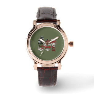 Fantastisk patriotisk militär unik armbandsur