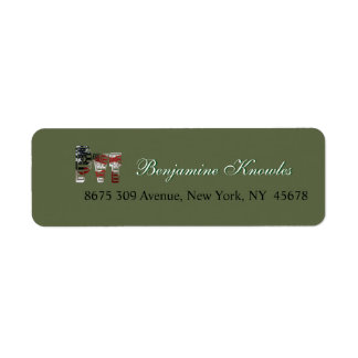 Fantastisk patriotisk militär unik returadress etikett
