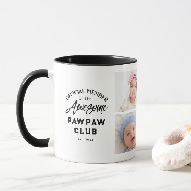 Fantastisk PAWPAW-mugg med fotokollage Mugg (Med munk)