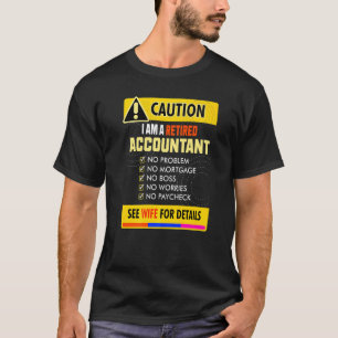 Fantastisk-pensionerad revisor, se hustru för mer t shirt