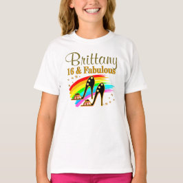 FANTASTISK PERSONLIG 16 OCH FABULÖSA APPAREL TEE SHIRT